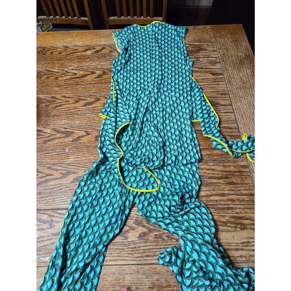 Maria de la Orden green pattern v neck jumpsuit sz Small - Picture 3 of 3